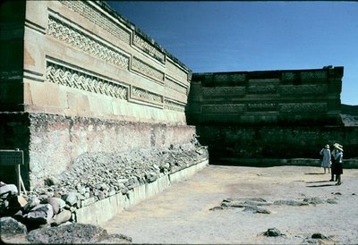 Courtyard with patterned stonework by Pre Columbian Pre Columbian